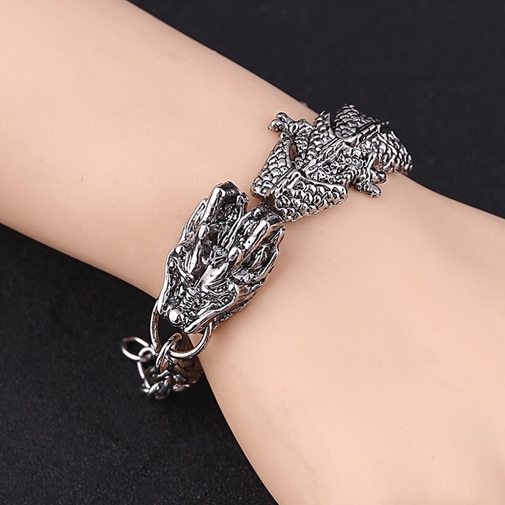 Dragon Charm Stainless Steel Bracelet - Picture 6 of 6